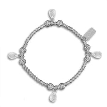 Sterling Silver Crystal Quartz Teardrop Bracelet