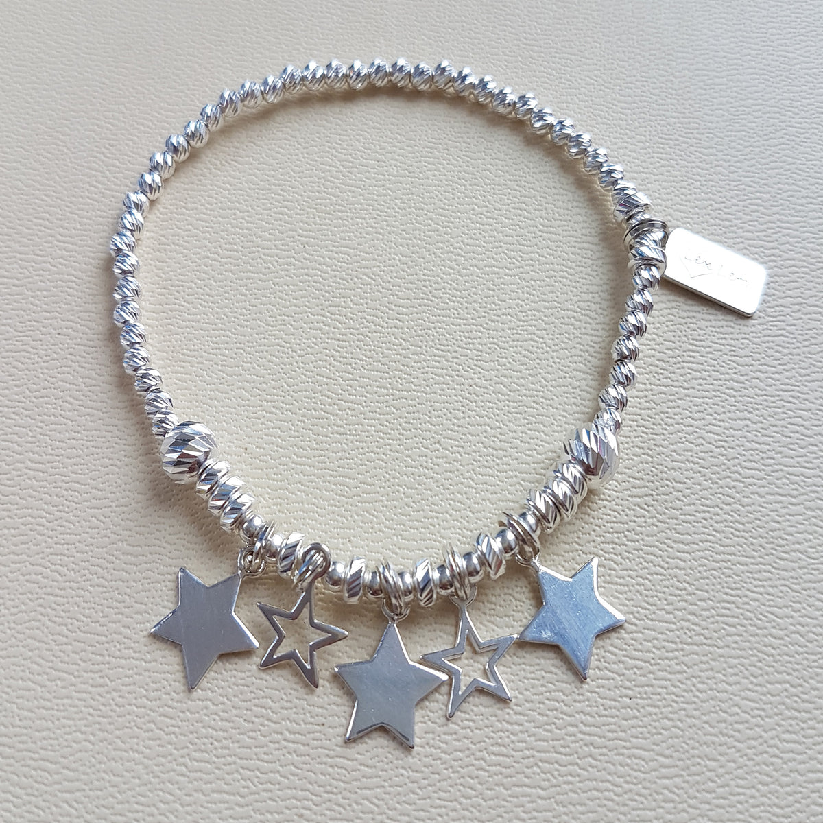 Star online bracelet silver
