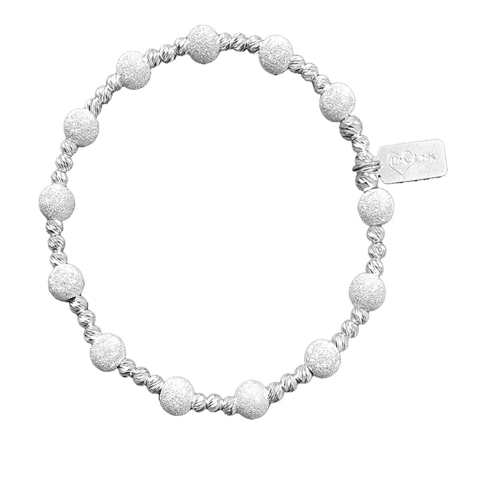 Sterling Silver Frosted Bracelet