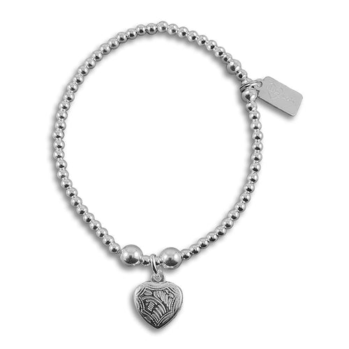 Sterling Silver Heart Locket Bracelet