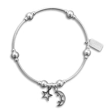 Sterling Silver Moon & Star Bracelet