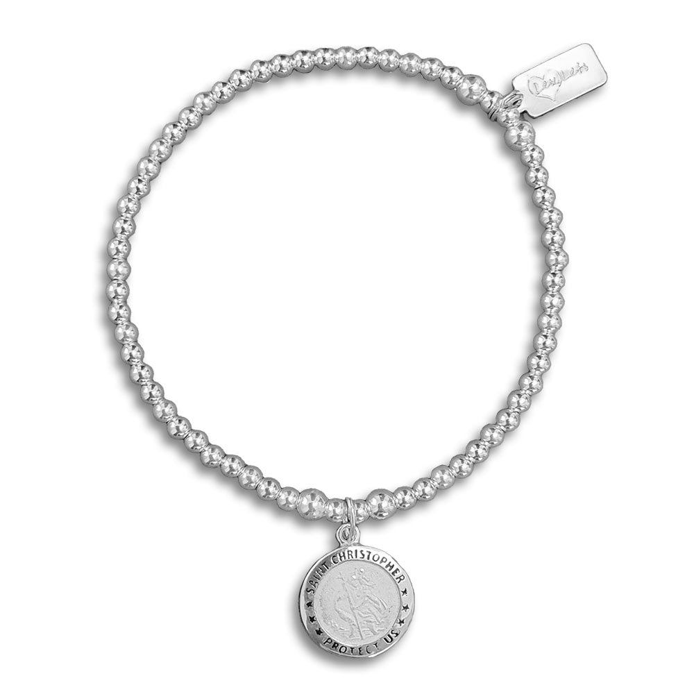 Sterling Silver St Christopher Bracelet