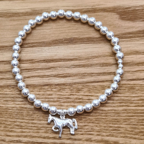 Sterling Silver Horse Bracelet