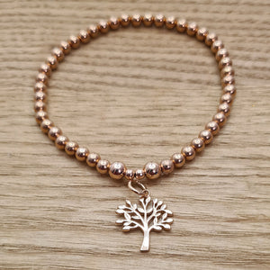 Rose Gold Tree Of Live Bracelet