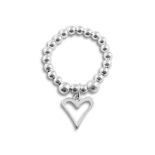 Sterling Silver Love Heart Ring