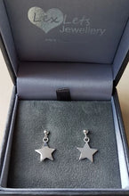 Sterling Silver Flat Star Earrings