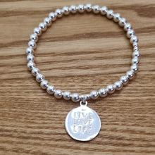 Sterling Silver Live Love Life Bracelet